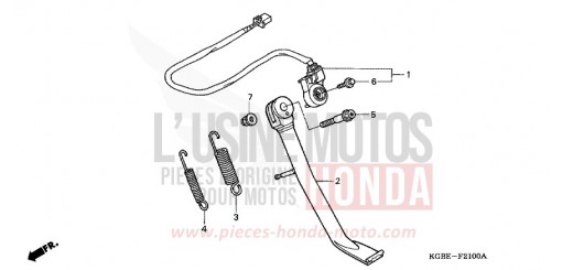 BEQUILLE LATERALE VT125C6 de 2006